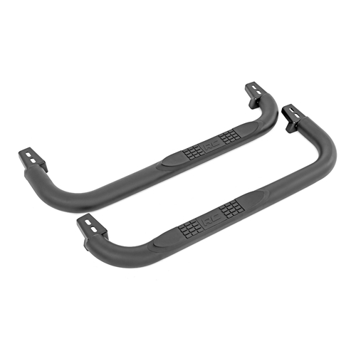 Rough Country 3in Black Steel Nerf Steps
